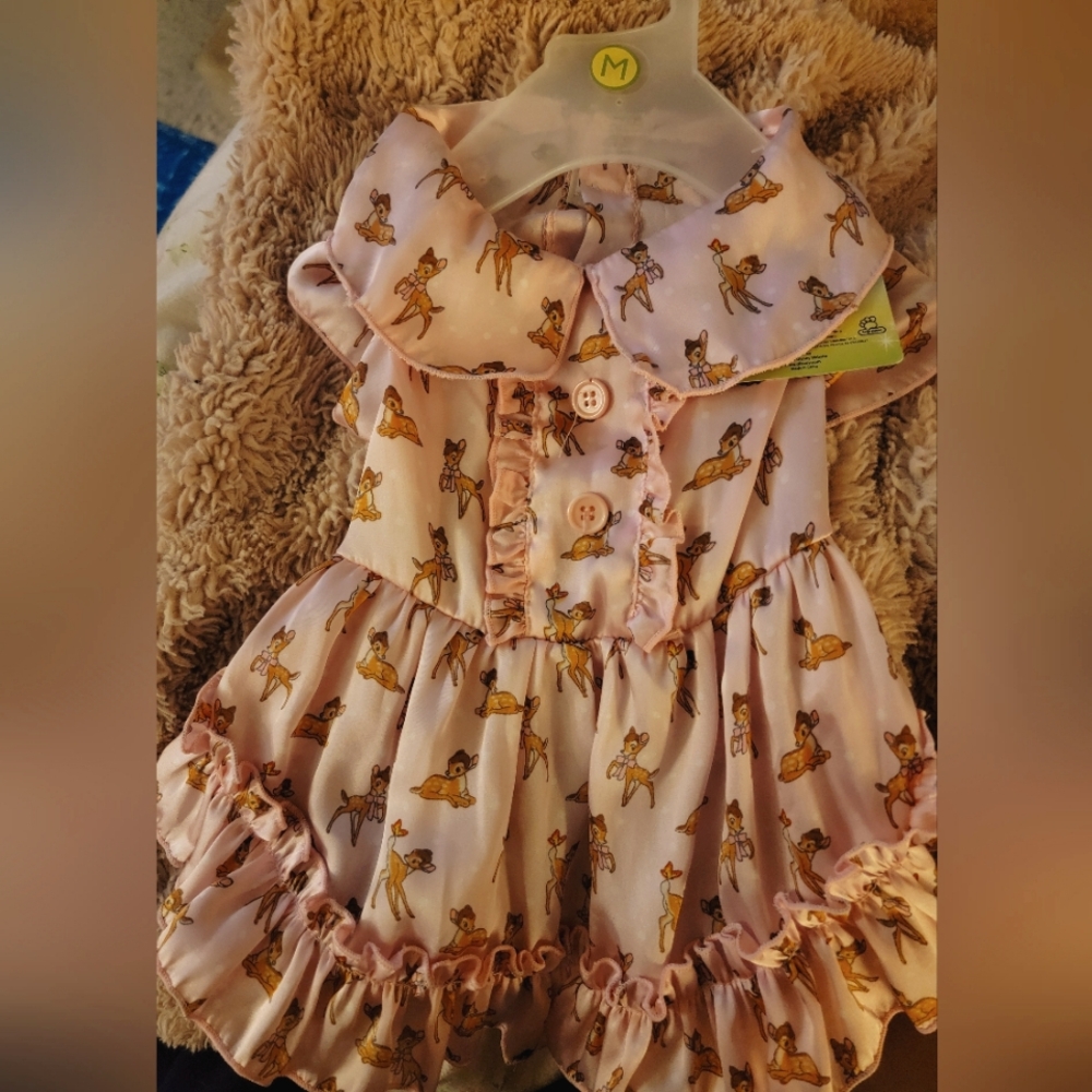 NWT's Size Medium Disney Bambi Dog Dress